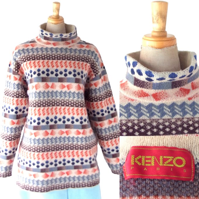 色彩の魔術師「KENZO」が描く、ジャガード織りの万華鏡。 主役級の