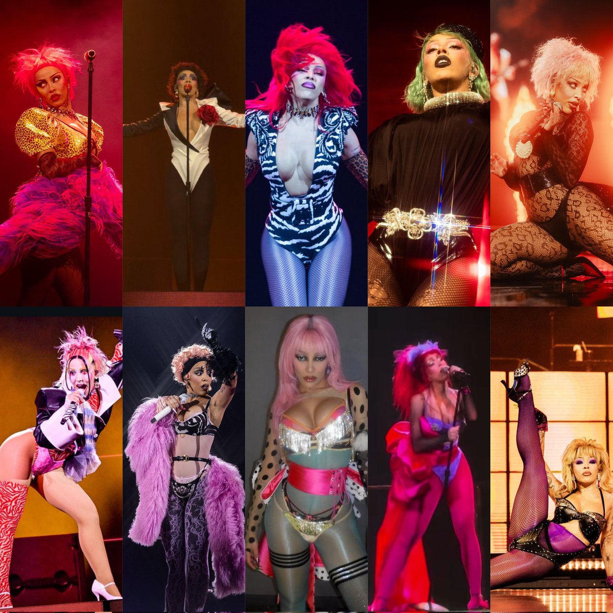 Doja Cat's Tour Ma Vie looks>>>