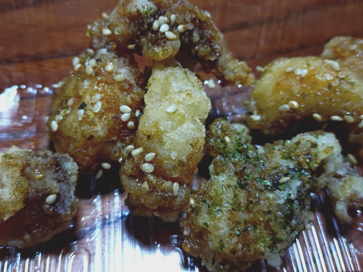 米沢雪灯籠祭りで鮟鱇の唐揚げをいただきました。