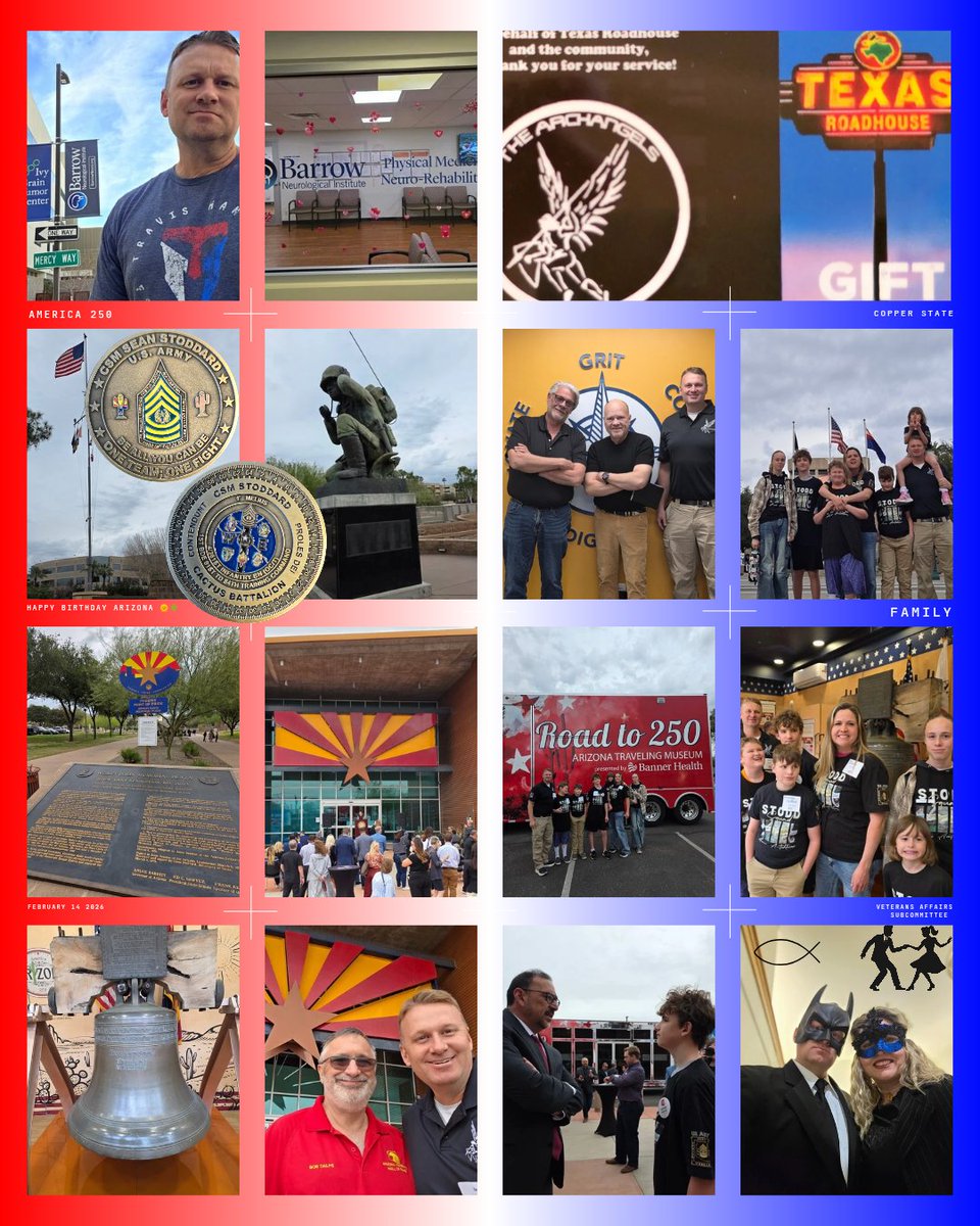 Great message from The Archangels CEO Sean Stoddard 

❤️💚💙 Happy Birthday Arizona state!  February 14, 1912 🇺🇸🌵

On February 14, 1912, Arizona became the 48th state of the Union, the last of the contiguous states to join this great nation. 

This weekend, I was grateful to