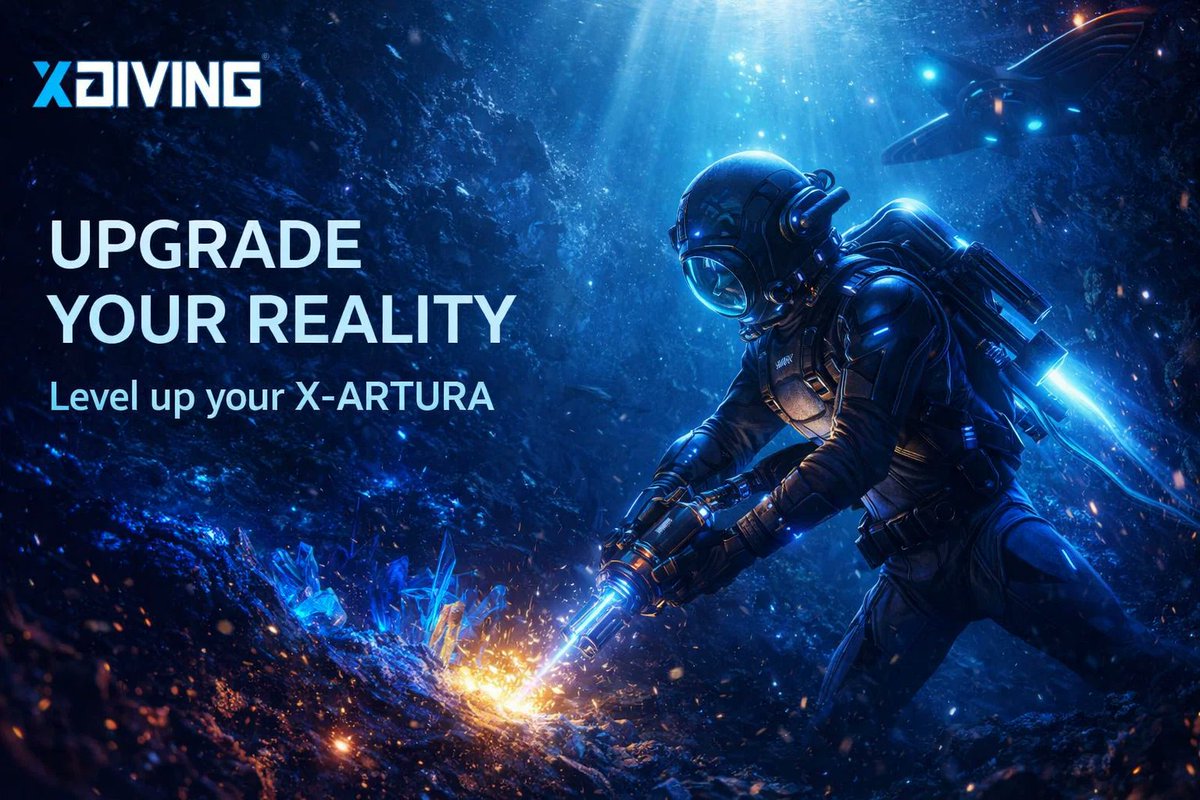 Gaming is better when it upgrades your reality. ⚡️ 

Level up your X-ARTURA in the X-DIVER app to unlock peak performance: 

🔋 Endurance: Stay deep longer.
🚀 Thrust: Outswim the current. 
💎 Yield: Maximize $XDIVE mining.

Don’t just play; remember to evolve your hardware. 🔱