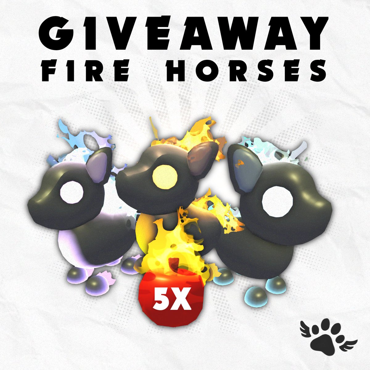 🔥 FIRE HORSES GIVEAWAY! 🔥

🐴 You have a chance to win a 5X Fire Horse Apple!
• Follow Me 🫂
• Repost &amp; Like ♻️♥️
• Comment "Done" &amp; tag friend 💬
🚨 ENDS TO THE 20TH FEBRUARY!
🍀 Good luck!