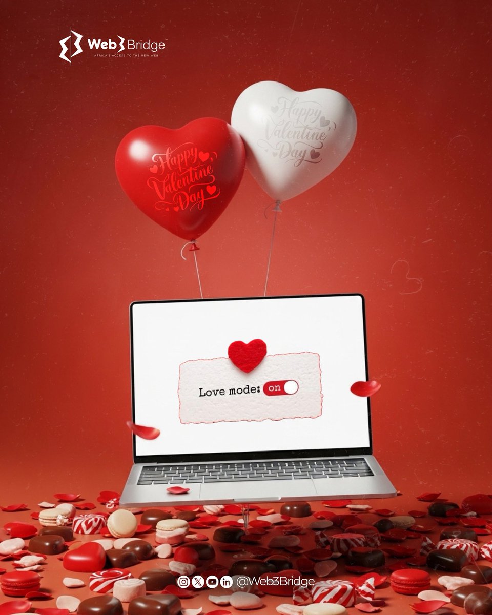 Happy Valentine’s Day from Web3bridge. 
Here’s to building skills, connections, and a future you’ll love. ❤️🚀

#Web3bridge #ValentinesDay #BuildInPublic