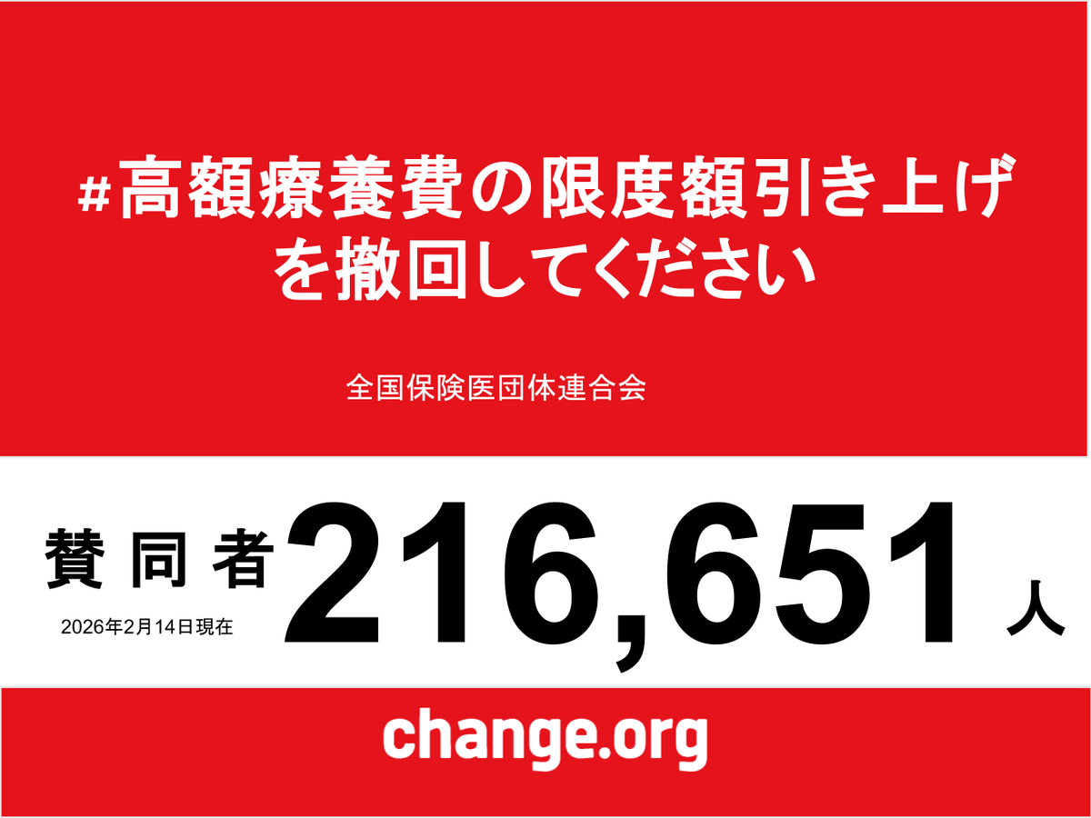 第２次高市内閣が発足する２月１９日（木）に厚労省に提出します。さらなるご協力をお願いします。
c.org/cf6KpDTgBV