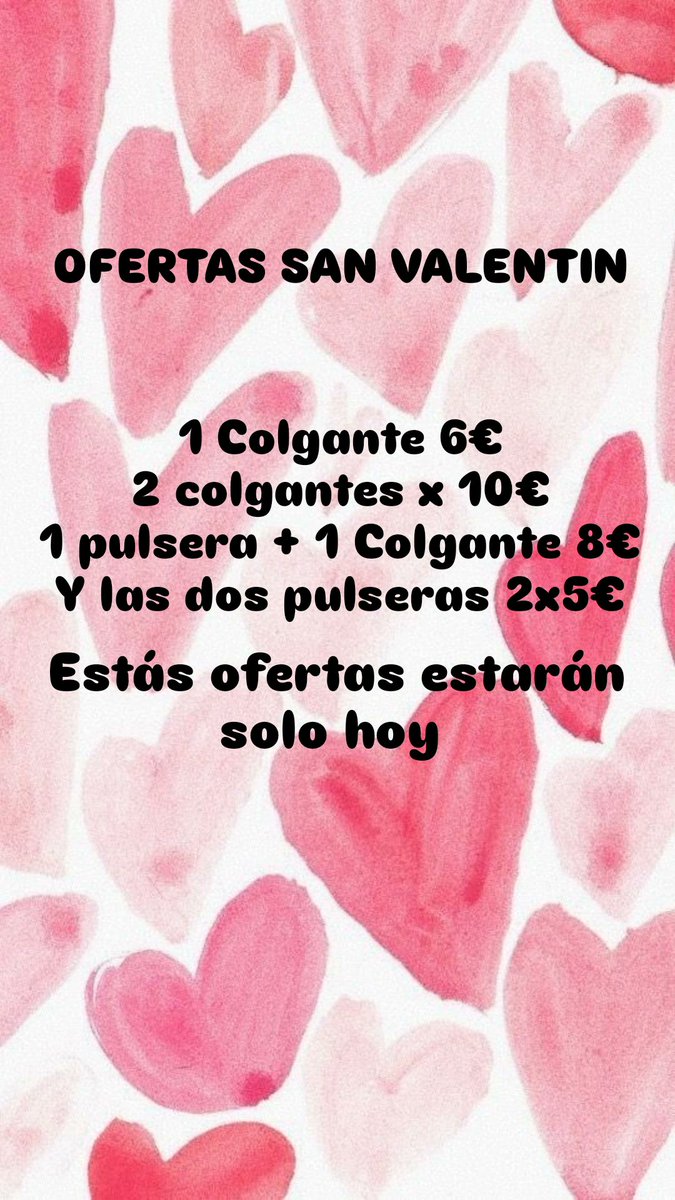 Theorenllishop's tweet photo. ♥️ OFERTAS SAN VALENTIN ♥️
Aquí tenéis unas pequeñas ofertas para hoy 🥰
#btsmadrid https://t.co/HxUh08wdrT