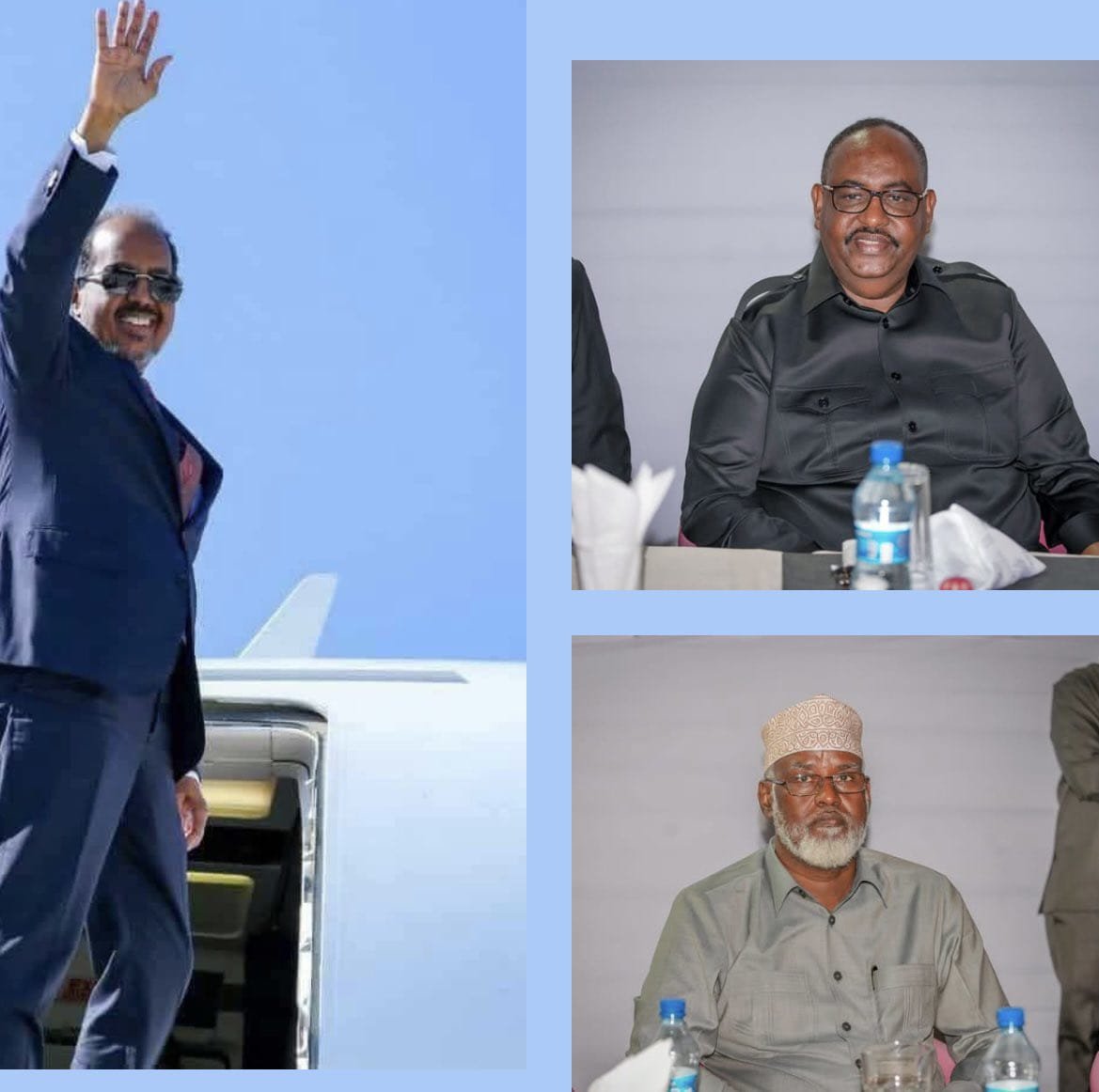 b5tb51's tweet photo. Madaxweyne Xasan Sheekh #Soomaaliya ayaa u safrey Addis Ababa #Itoobiya ee Kalfadhiga 39aad #MidowgaAfrika, wadahadallada #Muqdisho ayaa dib loo dhigay, hoggaamiyeyaasha #Puntland &amp; #Jubbaland waa sugayaan. https://t.co/h2YatEQhi4