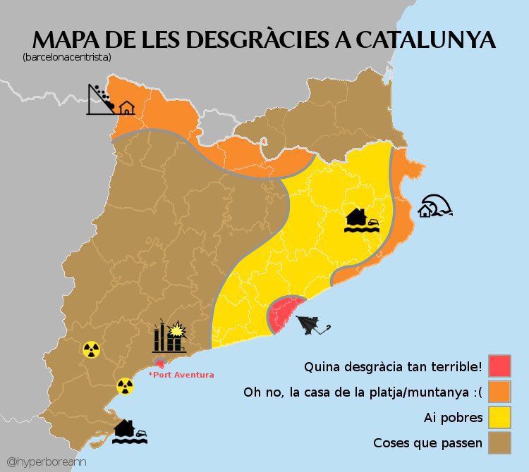 El mapa de Catalunya segons el govern PSC: