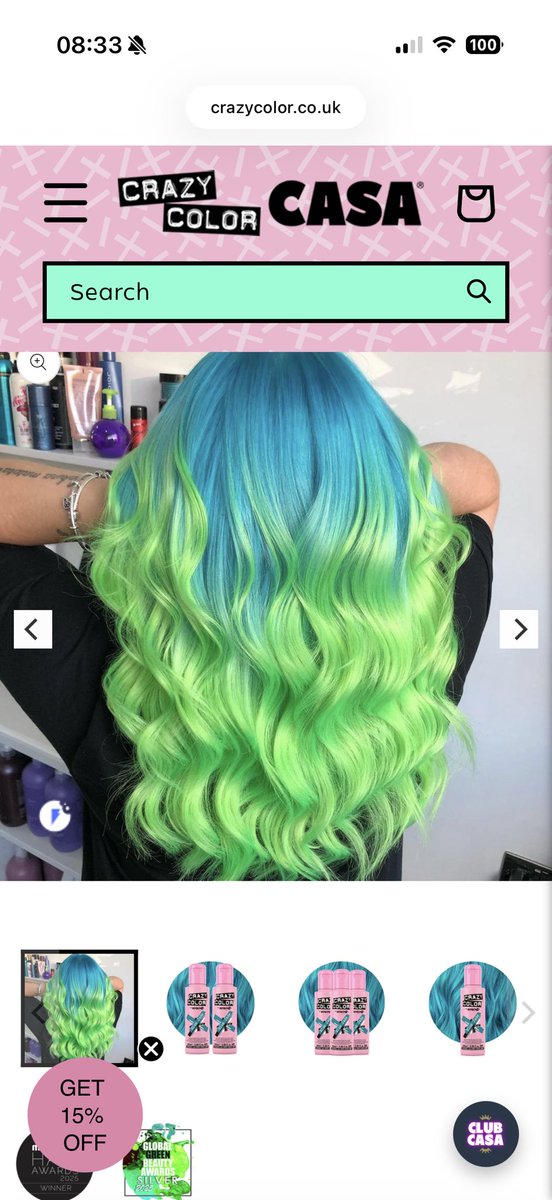Not my hair being on crazy colour website 🤣