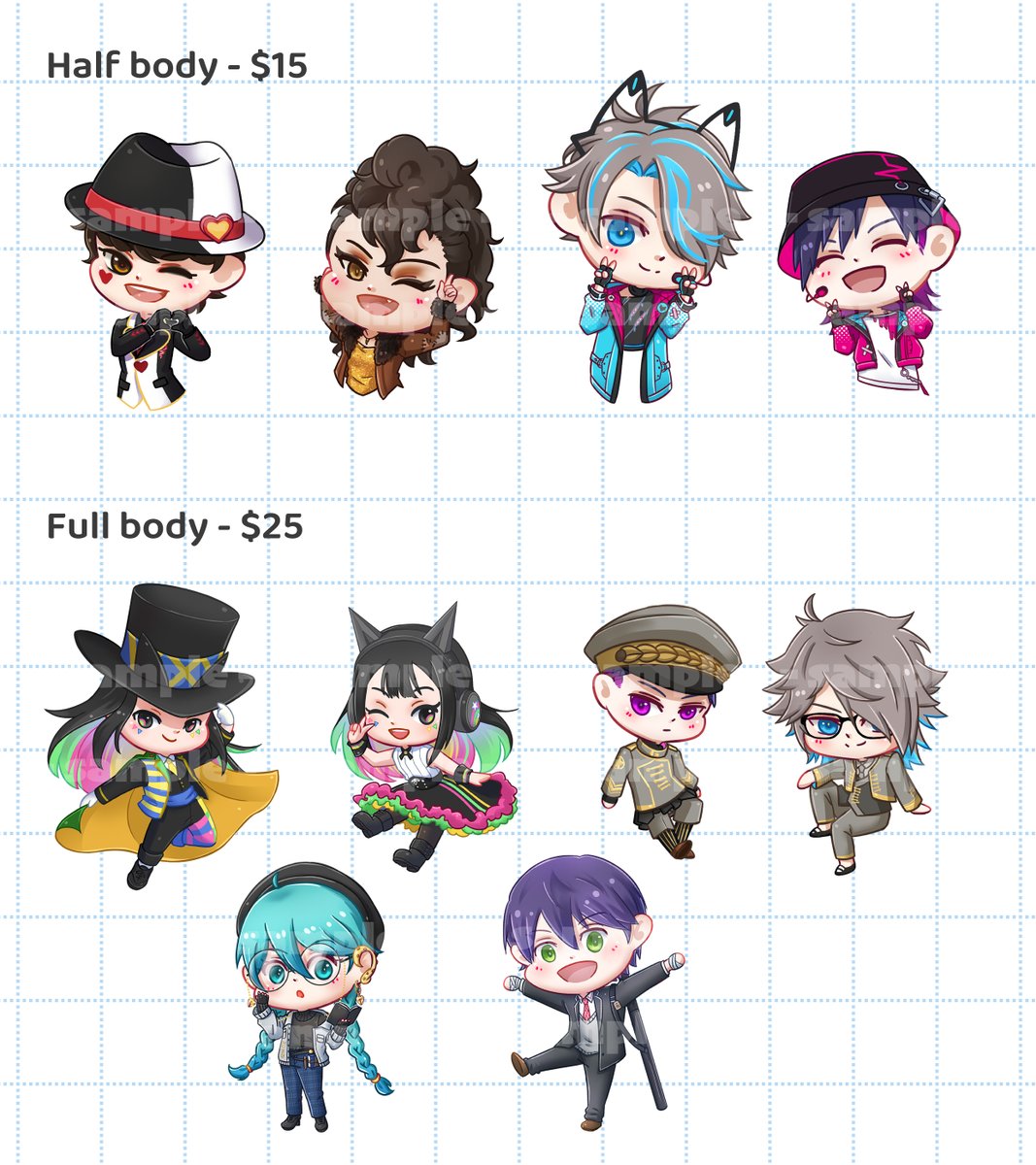 [RT appreciated🙏] 
✨CHIBI COMMISSION OPEN ✨
vgen.co/MitskiMing

You can check out my instagram for more artwork instagram.com/mitskiming

if you are Malaysian, you can DM me for local price😘

#VGenComm #smallartist