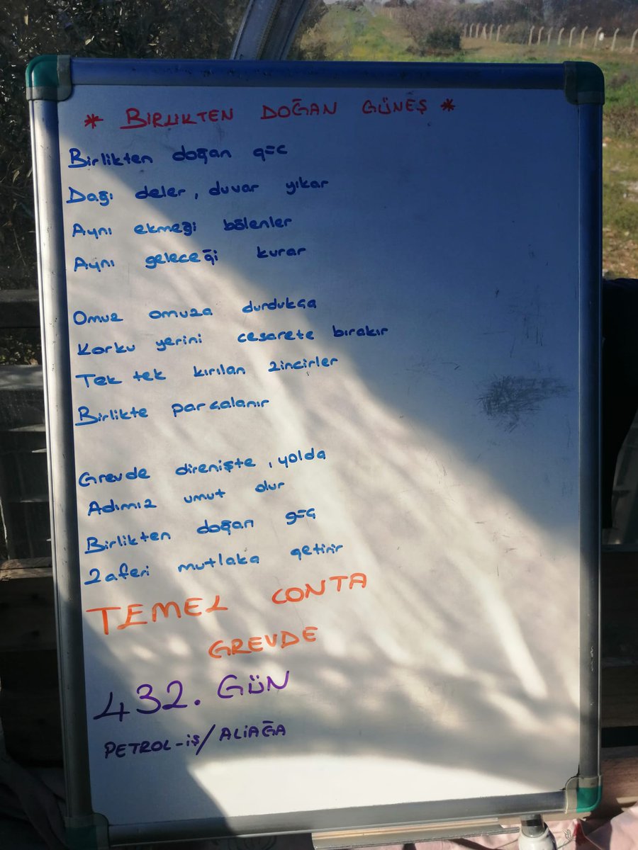 Temel Conta Grevde 432.Gün!
Masayı kurmayanlara, grev kırıcılığına, baskıya ve hukuksuzluğa karşı;
özellikle kadın işçilerin ön safta olduğu bu direniş büyüyor!
Bu mücadele sadece ekmek değil, onur mücadelesidir.
432 gündür susmadık, boyun eğmedik, vazgeçmedik✊