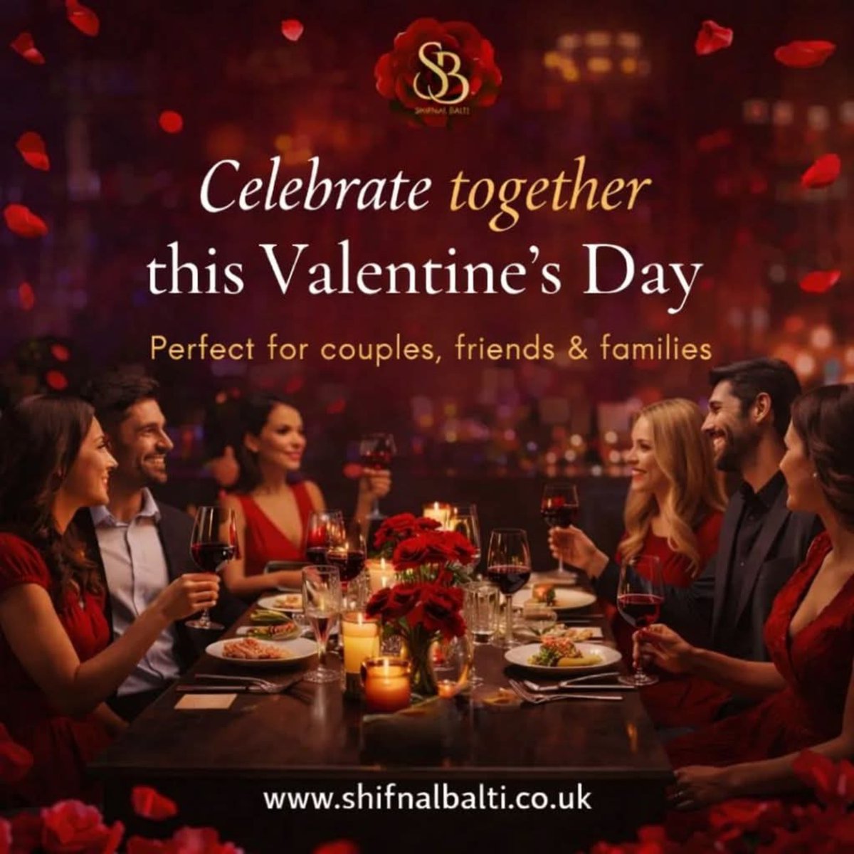Love, Laughter &amp; Curry Tonight!
Room for 2, 4, 6… or the whole gang — we’ll save you a seat from 8PM 🌹
Food, laughs &amp; memories guaranteed! Tables are filling fast — don’t miss out!
📍 Shifnal Balti | shifnalbalti.co.uk