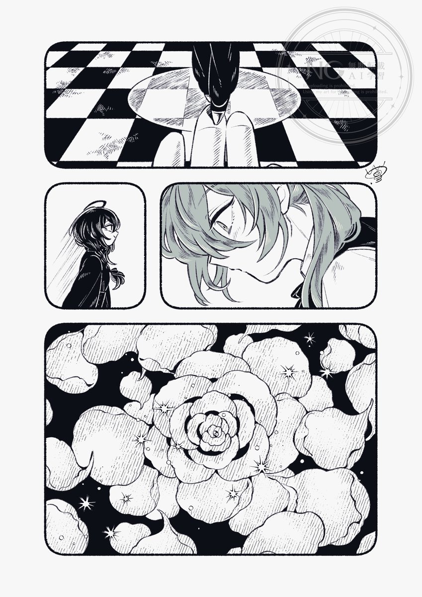 o14sooo's tweet photo. 「戯曲」1～4（1/2）
※ニキマヨ雰囲気サイレント漫画 https://t.co/objXGz9rJF