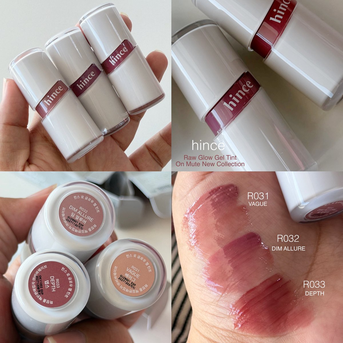 ไม่อยากให้พลาดคอลใหม่ On Mute collection ของ hince เลยล่ะ Muted tones สีแบบไม่ Warm ไม่ Cool แต่ค่ดดดสวย มี 3 สีสวยหมดจะกรี๊ดดดด โทนหม่นไปทาง neutral ใช้ได้ทุก undertone สีคือนัววววมาก 🤍