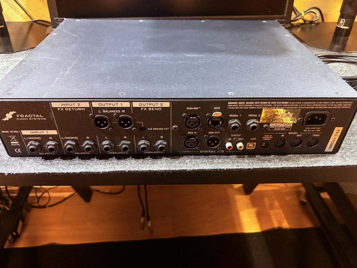 機材売ります】 AXE FX2 XL+ 2Uラックケース 10万 有力リグIR、引用