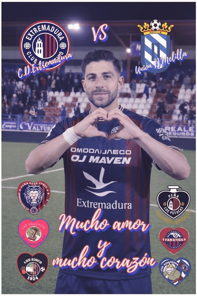 fepecdext's tweet image. Que nos perdonen los poetas…
pero uno de los amores más bonitos se canta en la grada 💙❤️
Este finde, más corazón que nunca. ¡Vamos Extremadura! 🤍🔥
