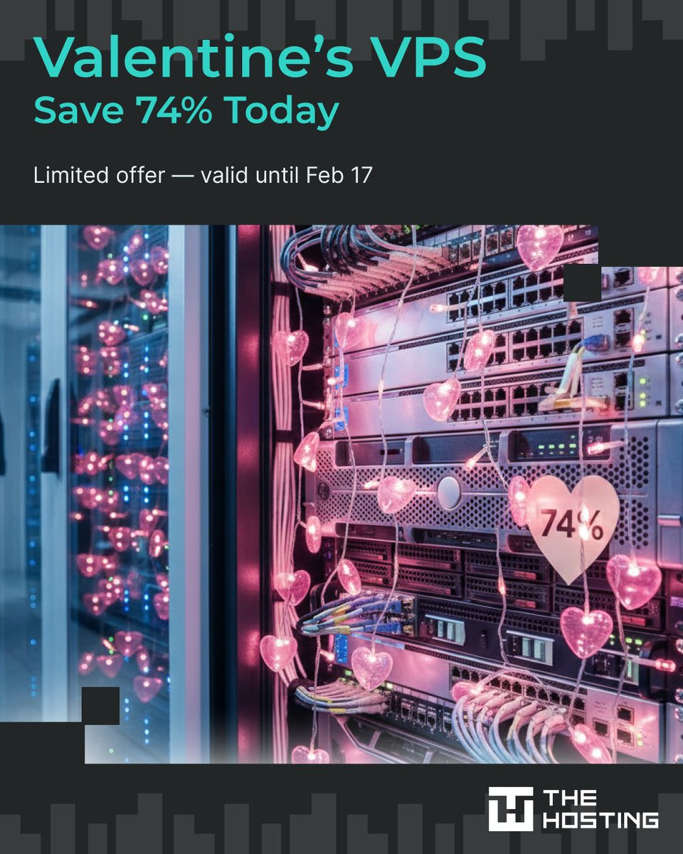 the_hosting_'s tweet photo. PERFECT MATCH FOR YOUR PROJECT — 74% OFF VPS

Finding that perfect match is often harder than it seems. That’s not only about people — servers are no different. The market offers hundreds of configurations and plans, each varying in the details: location, performance under load, disk speed, and the quality of technical support.

What’s most frustrating is that a poor choice rarely shows itself on day one. It usually becomes clear much later — right when your project is already up and running.

Until February 17 (inclusive), https://t.co/rzwep8okre offers 74% off a new VPS order in selected locations. It’s the perfect opportunity to choose infrastructure that truly fits your project — without unnecessary compromises.

Locations included in the promotion:
➖Albania
➖Australia
➖Bosnia 
➖Ireland
➖India
➖Romania
➖Malaysia
➖Hungary

To receive the discount, enter the promo code when placing your new VPS order.

🎁 Promo code: MATCH2026

The promotion is valid through February 17 and applies only to new orders in the listed locations.

If you’ve been planning to launch a new project, migrate a service, or add an additional location for load distribution, now is the perfect time to do so on especially favorable terms.

⬜ Follow the link (https://t.co/9RNJzZmAqK) and choose the VPS plan that fits your needs.