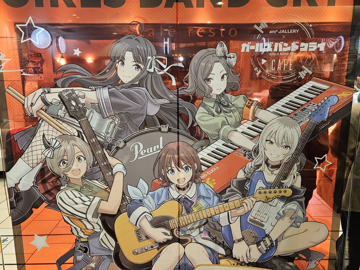 andgallery池袋で開催中のガールズバンドクライコラボカフェに行ってき