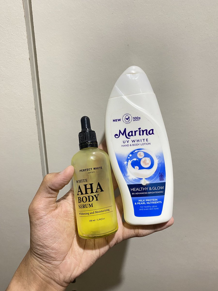 under 50k bisa bikin kulit gue lebih cerah &amp; lembap

yang kulitnya belang dan kering wajib cobain combo ini😭