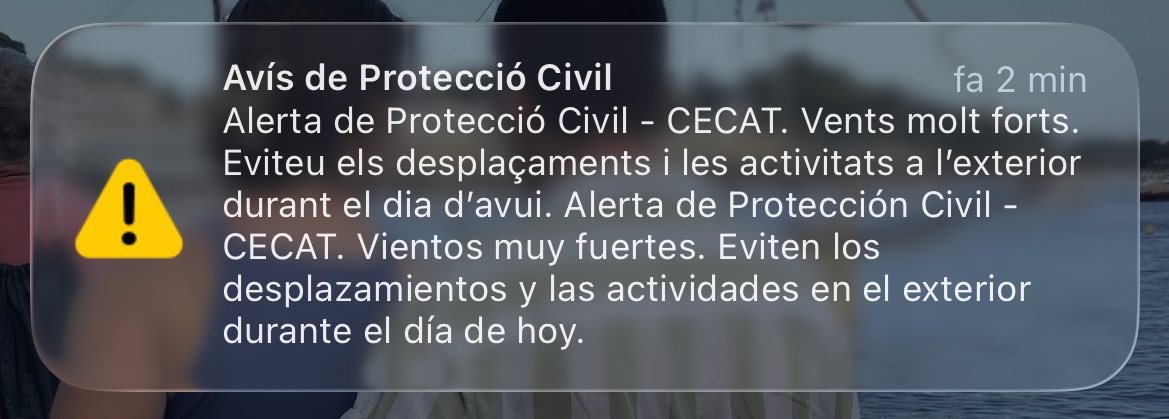 aquesta manera de despertar-me no la vull repetir, merci