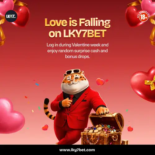 Lky7Betofficial's tweet photo. This Valentine, let your wallet feel the love.
Bonuses. Free spins. Big smiles.
https://t.co/T4WUeZE7sC
#ValentineSpecial #WinWithLove https://t.co/B8pRIBP4sQ