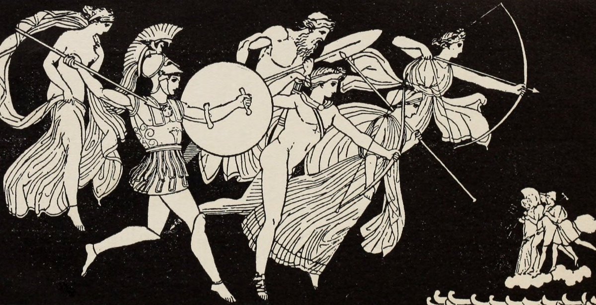 The Iliad: The Gods descending to Battle