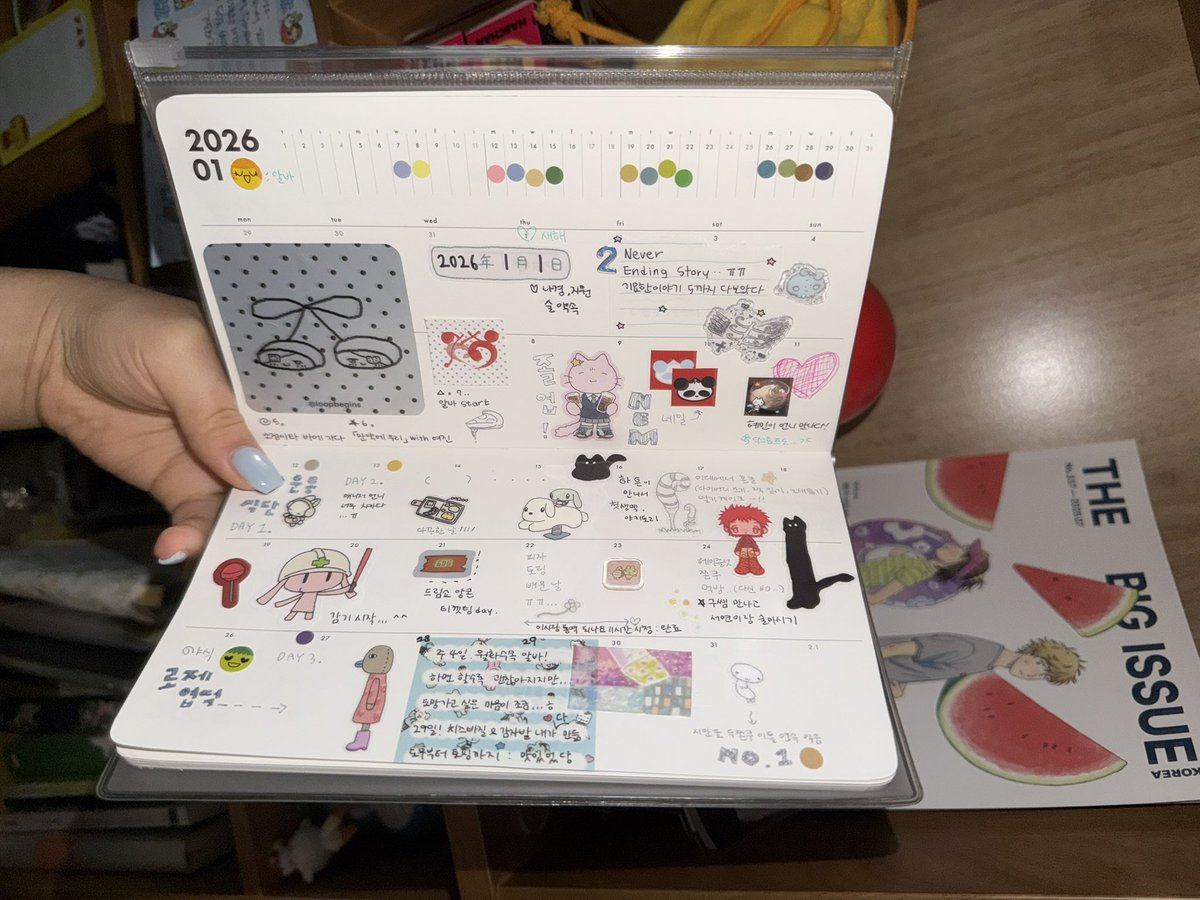 hamging_a's tweet photo. 일월 먼슬리 제출 ~77^^ https://t.co/fnnq3ikvoH