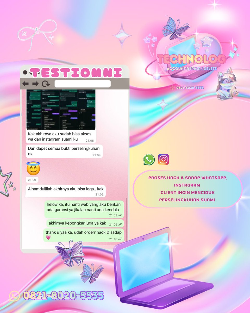 initiatiive's tweet image. JASA AKUN SOSMED✅

&amp;gt;PULIHKAN BALIKIN AKUN LUPA PASWORD/KE HACK
&amp;gt;JASA LACAK LOKASI ORANG
&amp;gt;SADAP WA
&amp;gt;LACAK HP HILANG BY NO HP/IMEI
&amp;gt;LACAK PENIPU/REVENGEPORN
&amp;gt;JASA UNSUS AKUN/UNSUSPEND
&amp;gt;JASA HACK/PEMULIHAN AKUN EMAIL,IG,WA,X,FB,TIKTOK!
  
TRUSTED, AMANAH❗️
wa.me/6282180205535