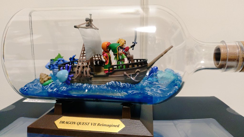 今更ながらドラクエVIIのボトルシップを🙄🚢 こういうの良いですねぇ～