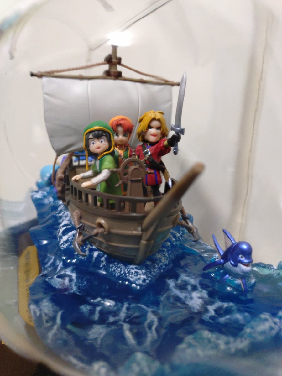 今更ながらドラクエVIIのボトルシップを🙄🚢 こういうの良いですねぇ～