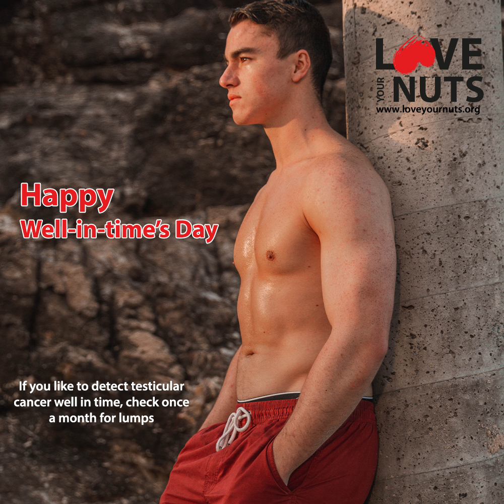 Happy Well-in-time's Day!
If you like to detect #testicular #cancer well in time, check once a month for lumps.
#loveyournuts changing a man's behaviour one nut at a time

#ValentinesDay #ValentinesDay2026
