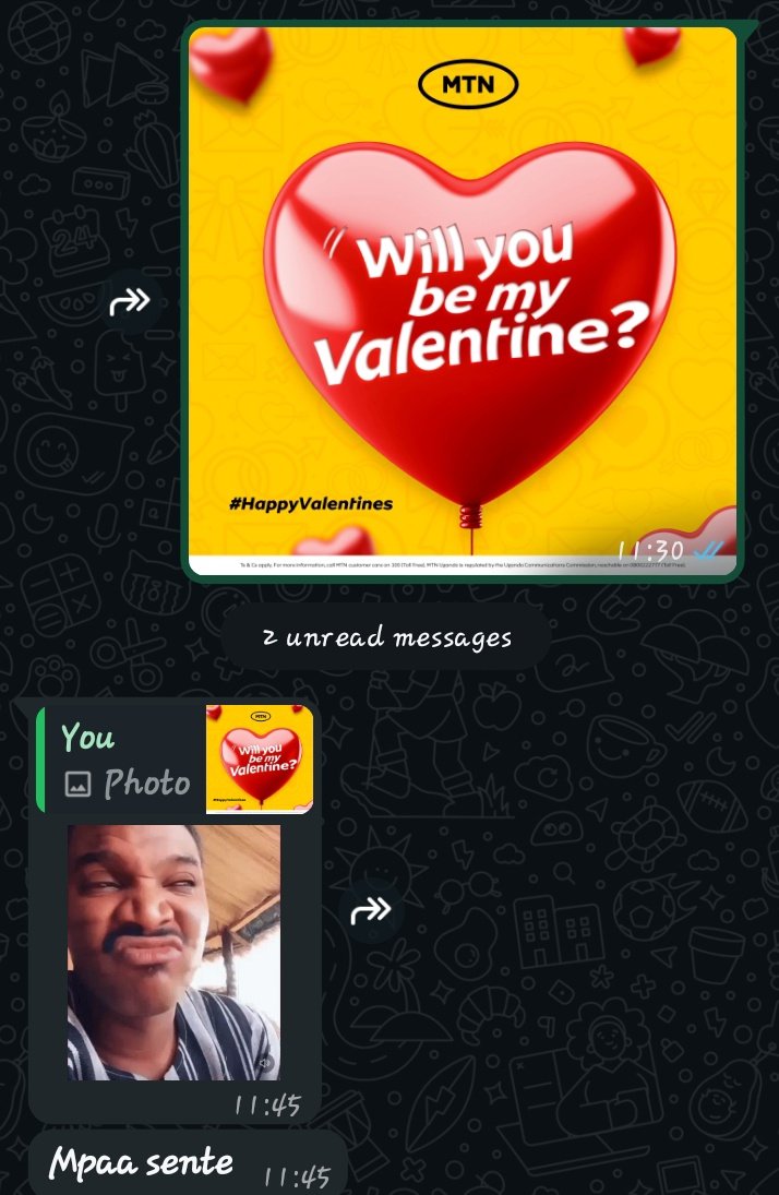 Iamlordwilliams's tweet photo. @mtnug Bwebiba bwebityo, ๐
#RedForToday
#HappyValentines https://t.co/ZcEsknKmnd