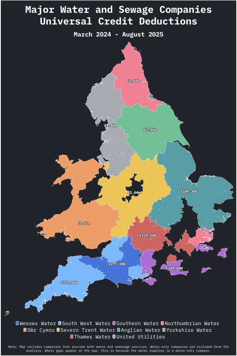 The results are in, which water companies are having money deducted from Universal Credit claimants and how much. It's not pretty reading.

thecanary.co/uk/analysis/20…