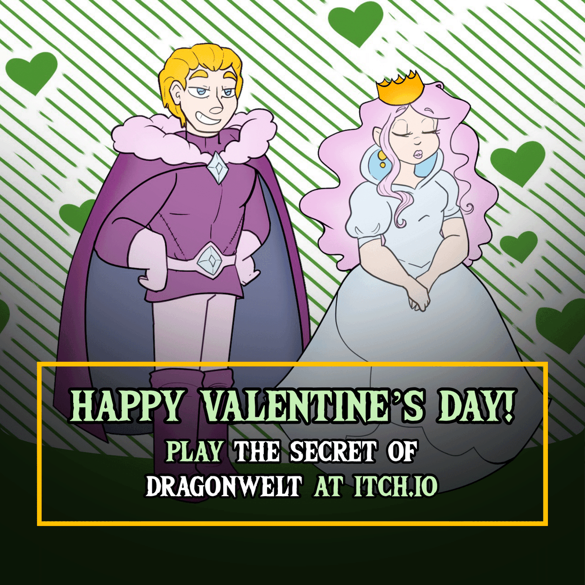 PeterPanComics's tweet photo. Happy Valentine's Day!
Play 'The Secret of Dragonwelt' now at https://t.co/0LbjUQjofK !
Thanks again for all the support, folks!
#videogame #adventuregame #pointandclickgame #renpy #renpygame #fantasy #fantasygame #swordandsorcery #knight #knights #itch #itchgame #indiegame https://t.co/WpNk2fOtOS