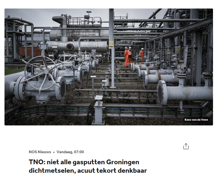Miss_Royal73's tweet image. #TNO: niet alle #gasputten in Groningen dichtmetselen, acuut tekort denkbaar. 

Dus de putten mogen niet dicht uit vrees voor een accuut #tekort maar... zo zegt TNO vervolgens,:

"Het gaat om een strategische #reserve, dat is een reserve die je beschikbaar hebt maar die je in
