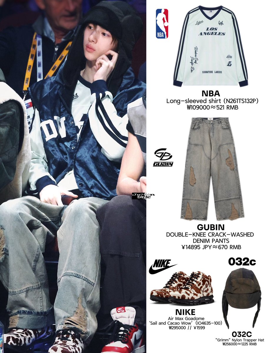 20260214｜NBA ALL-STAR CELEBRITY GAME

👕：NBA (N261TS132P)
👖：GUBIN
👟：NIKE （IO4635-100）
🧢：032C

📸©️Rebuild_52
#JUHOON #주훈 #CORTIS #코르티스