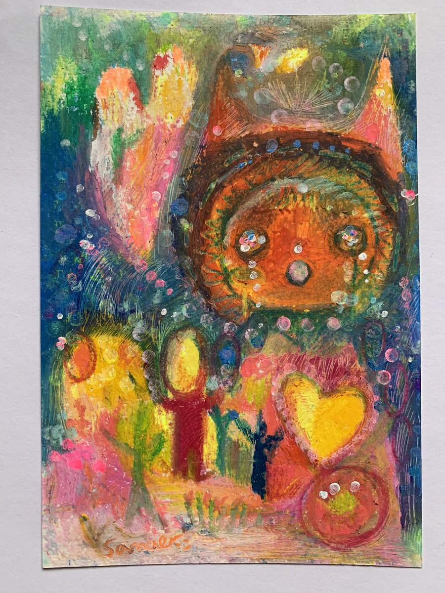 あそび絵✨🖼 今日は、こんな絵が出来ました✨ 「やるせない気持ち