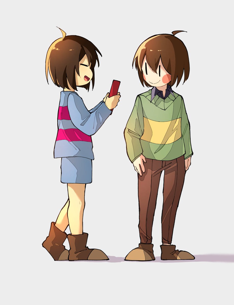 Chara2day's tweet image. • Day 508 💘
(Happy Valentine's Day!!)

—By: sonokare 💫
#undertale #UT #UTDR #Chara #Frisk