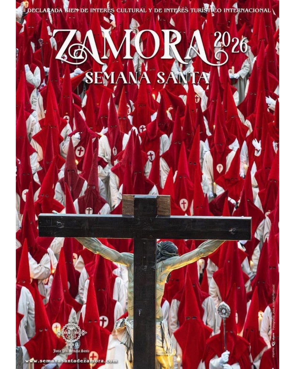 🇪🇸 Buenas tardes a TODOS   

CARTEL SEMANA SANTA DE #ZAMORA   
Declarada Bien de Interés Cultural y de Interés Turístico Internacional