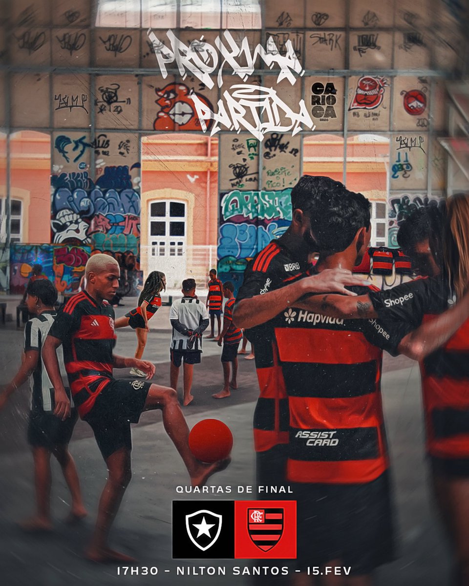 #PróximaPartida

🏆 Quartas de final do <a href="/Cariocao/">Cariocão</a> 
🆚 Botafogo
🏟️ Nilton Santos