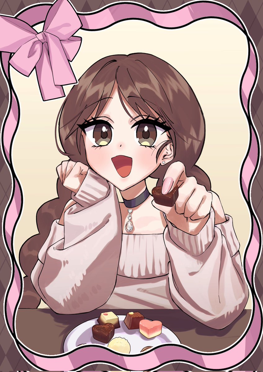 ハッピーバレンタイン🫶💗 #一枚絵公開 バレンタインデーの一枚絵の