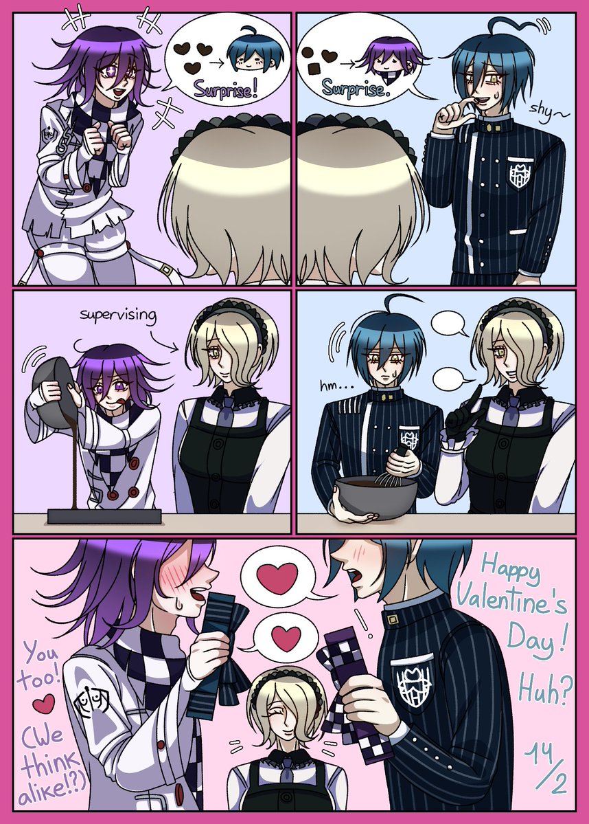 Why one box of chocolates when you can go double? 💜💙🍫

HAPPY VALENTINE'S DAY MY BELOVEDS 💝💝💞

#saiouma #oumasai #danganronpav3 #kokichiouma #shuichisaihara #ValentinesDay