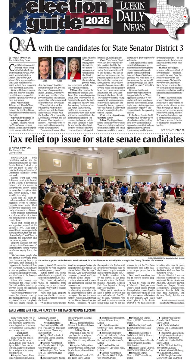 ConwayGirl's tweet photo. Essential reading for Angelina County voters in today's newspaper  and at https://t.co/7o08YxDnSn https://t.co/bz4SIAKVO1