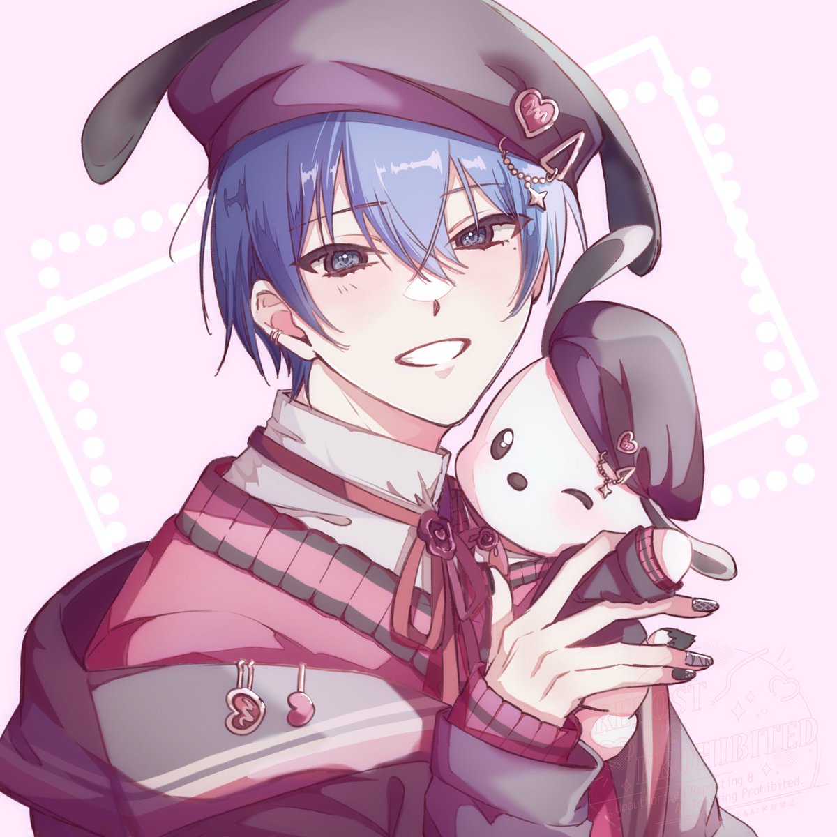 バレンタイン冬弥くんとポチャッコ💝
#prsk_FA