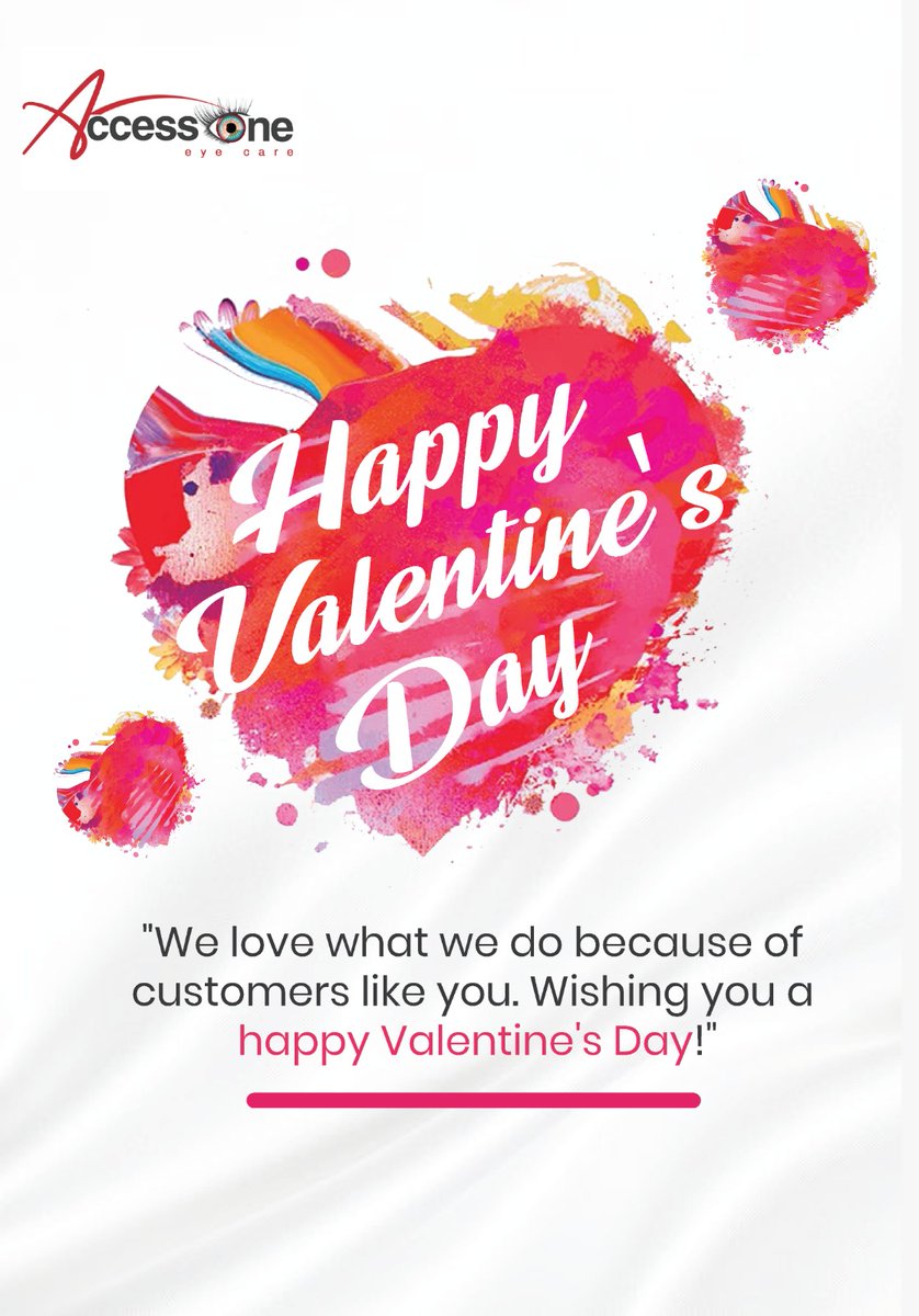 AccessOneEye's tweet photo. Happy Valentine's Day! ❤️

We love what we do because of customers like you. Thank you for trusting AccessOne Eye Care with your vision.

Wishing you a day filled with love and clarity! 👓🌹

#ValentinesDay2026 #AccessOne #EyeCare #Akowonjo https://t.co/ZnO4K82bfn