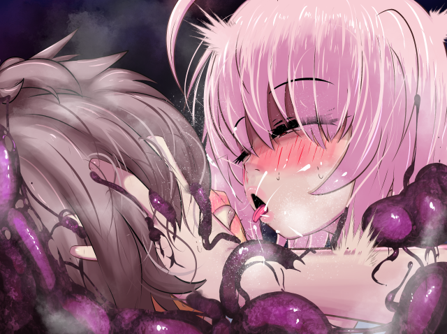 サキュラプMODの【ルーバー】のフラッタナイズ差分を描いてみましたよ__🖊🎃

口窄め吸い付きキッスはちゅ～どくになりそうですねっ

#サキュラプ 