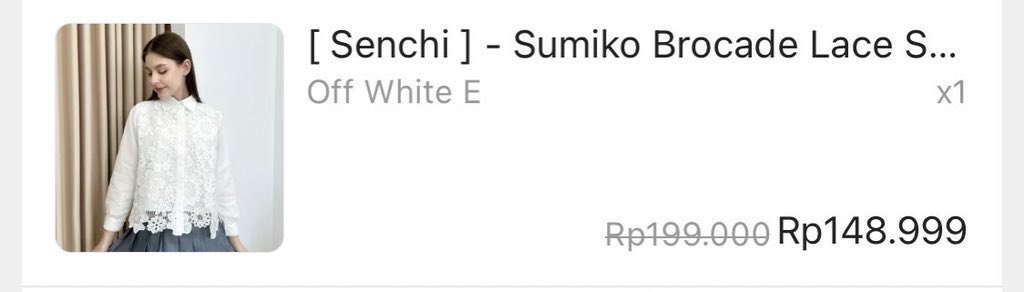 wts atasan kemeja putih 40rb saja bisa oren