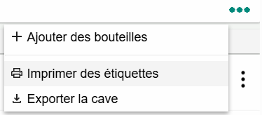 PlatsNetVins's tweet photo. Enfin, la fonctionnalité d'impression unitaire est disponible depuis la visualisation d'un lot de bouteilles, et la fonctionnalité d'impression par lots est disponible depuis le menu général de votre cave (en haut à droite) et il prend en compte les filtres actuellement activés. https://t.co/h6gKyLSyBW
