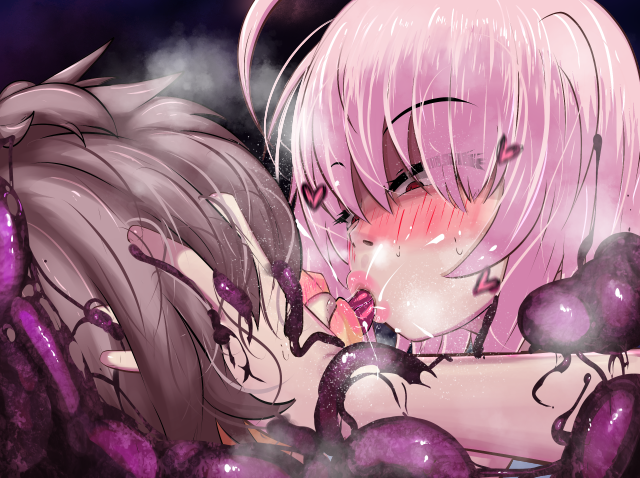 サキュラプMODの【ルーバー】のフラッタナイズ差分を描いてみましたよ__🖊🎃

口窄め吸い付きキッスはちゅ～どくになりそうですねっ

#サキュラプ 