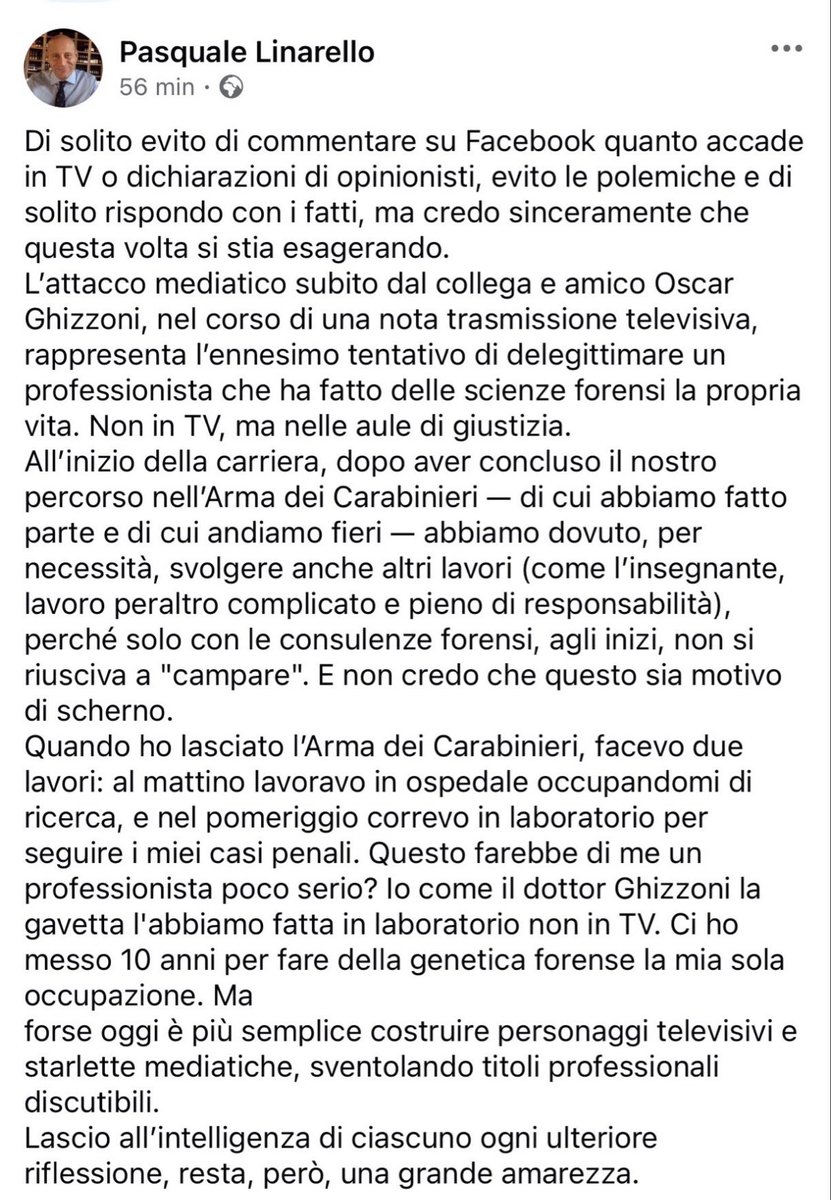 #Telesempio #Quartodegrado c’è posta per te.
Ci sono signori #Linarello e #Ghizzoni e poi ci siete voi che siete l’intero circo
#Garlasco