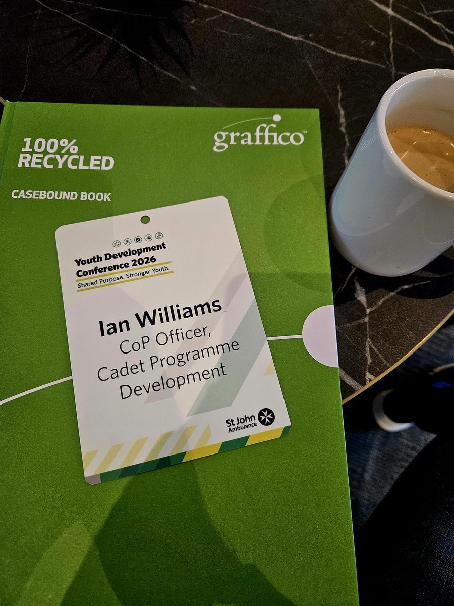 SJAIanWilliams's tweet photo. This weekend I’m in Birmingham for the Youth Development Conference 2026 with @stjohnambulance

It’s always energising to come together with passionate volunteers and youth leaders who are committed to shaping opportunities for young people.

Conferences like this are a reminder that youth development isn’t just about programmes and policies — it’s about people, purpose, and potential.
I’m looking forward to learning, sharing ideas, and bringing fresh inspiration back to the teams I work with.

“The best way to predict the future is to create it.”

“Young people don’t just need opportunities — they need adults who believe in their potential before they see it themselves.”

Here’s to investing in young people and empowering the next generation. 💚